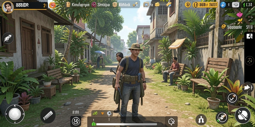 Tampilan gameplay 888IDR dengan simulasi kehidupan yang menarik.