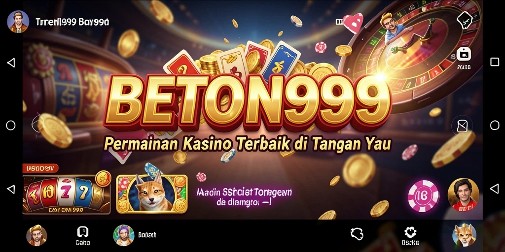 Gameplay menarik dari aplikasi Kasino BETON999 dengan fitur slot dan meja permainan.