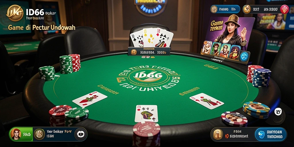 Tampilan gameplay poker yang memukau di ID66.