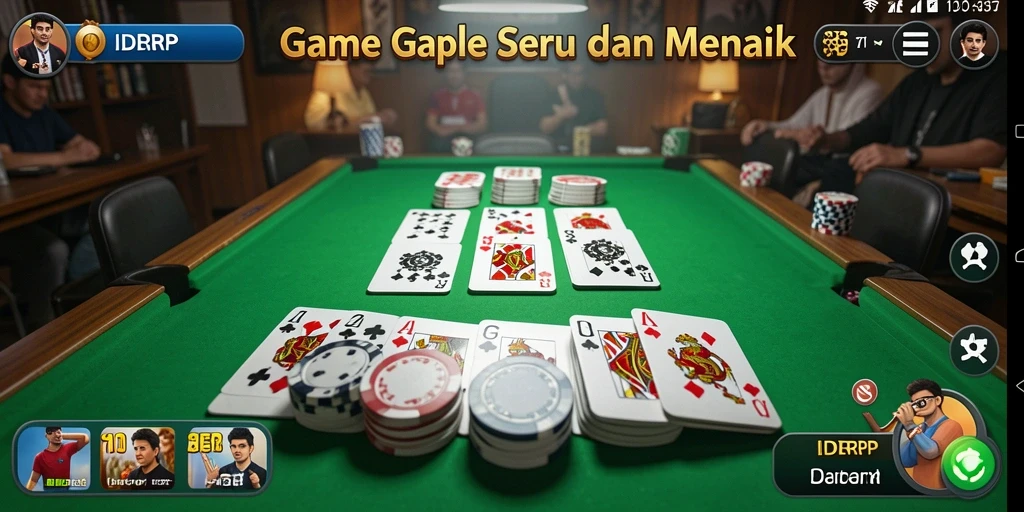 Tampilan menarik dari permainan Gaple IDRRP yang seru.