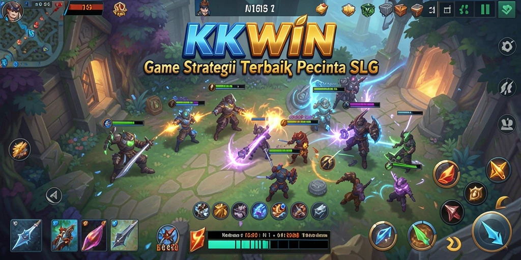 Tampilan gameplay menarik dari KKWIN yang menunjukkan interaksi SLG.