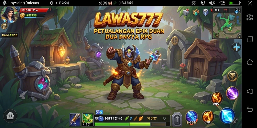 Screenshot gameplay LAWAS777 yang menunjukkan aksi seru dalam RPG.
