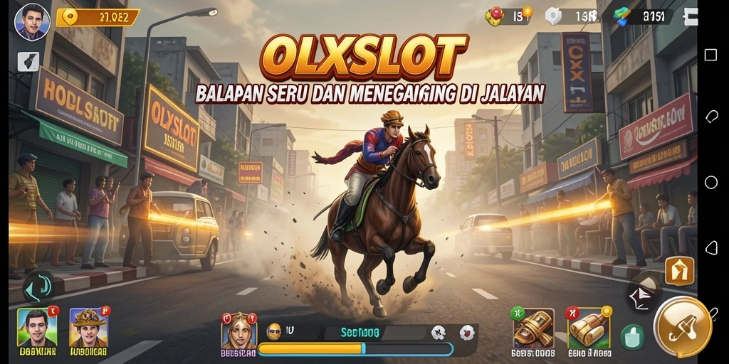 Tampilkan aksi seru balapan dalam OLXSLOT.