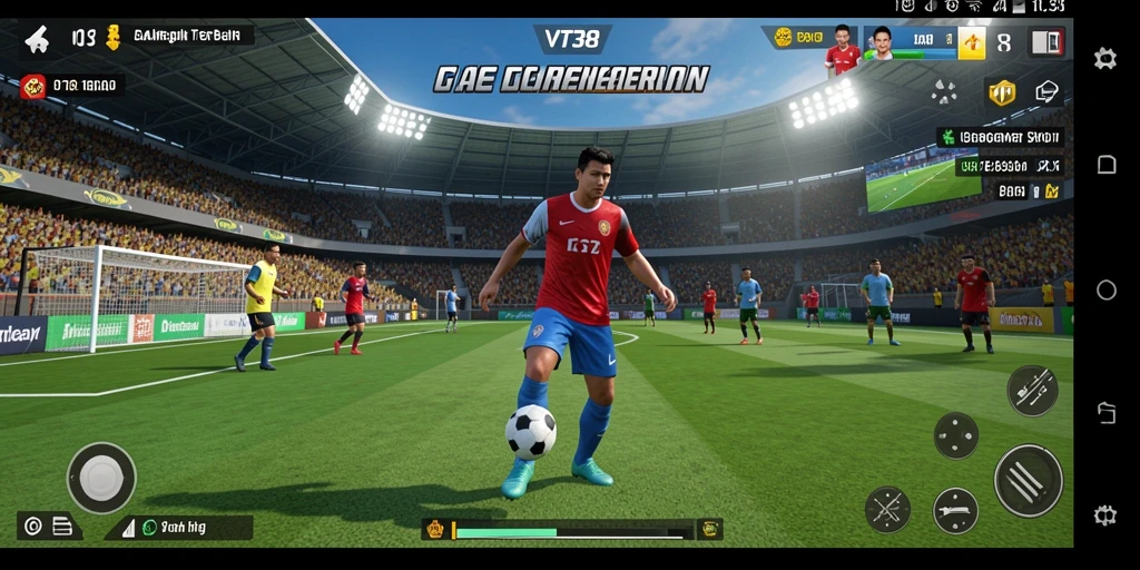 Screenshot gameplay VT38 menampilkan pertandingan olahraga yang seru dan kompetitif.