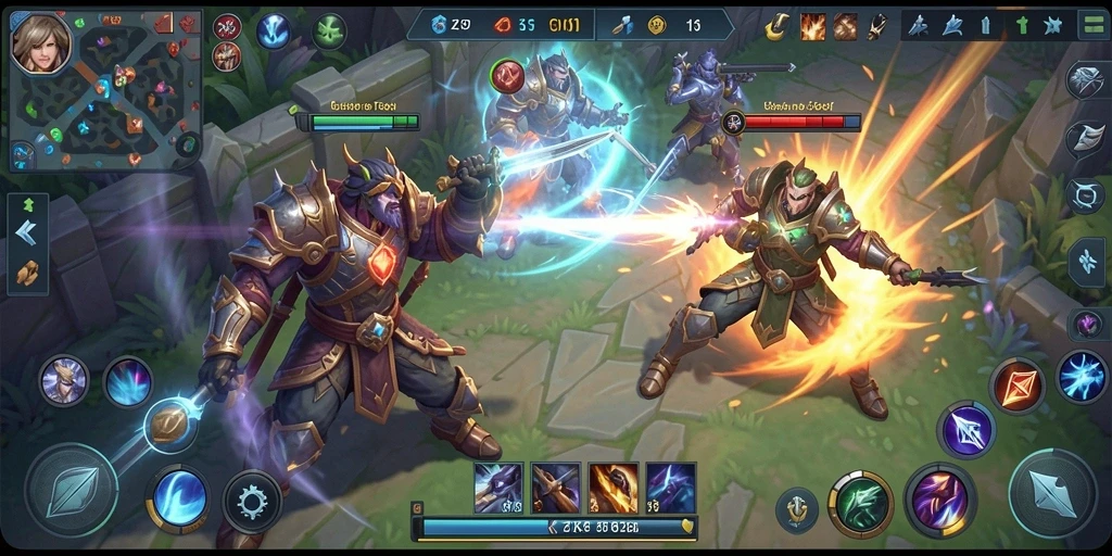 Gameplay menarik di medan perang ZK9 dengan hero yang beragam.